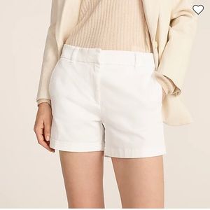 NWT J.Crew Chino Shorts, White, Size 0